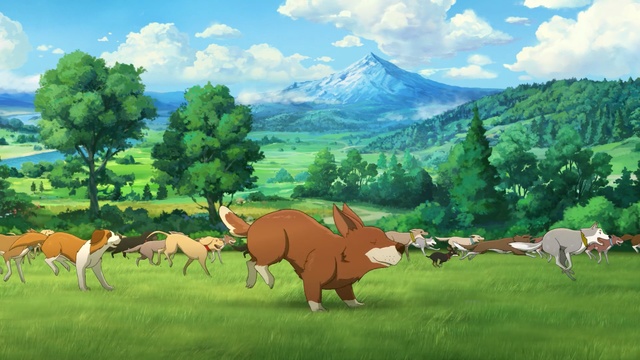 Video Reference: Natural landscape, Grassland, Pasture, Wildlife, Grazing, Meadow, Illustration, Terrestrial animal, Rural area, Herd