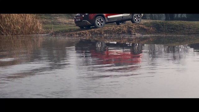 Video Reference: Vehicle, Off-roading, Car, Water, Automotive exterior, Reflection, River, Automotive wheel system, Off-road vehicle, Auto part