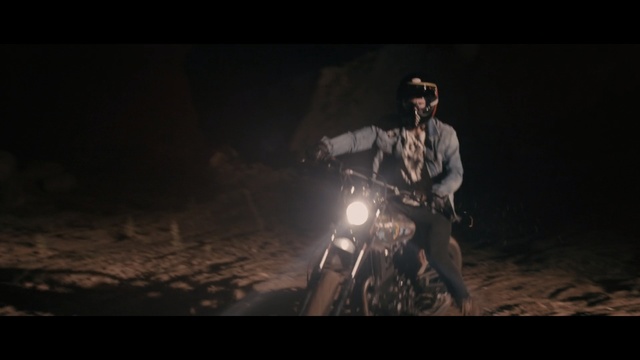 Video Reference: Darkness, Screenshot, Sky, Night, Photography, Personal protective equipment, Flash photography, Midnight, Motorcycle, Vehicle