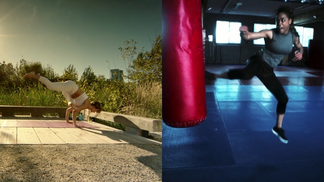 Video Reference: physical fitness, leisure, fun, tricking, performance art, Person