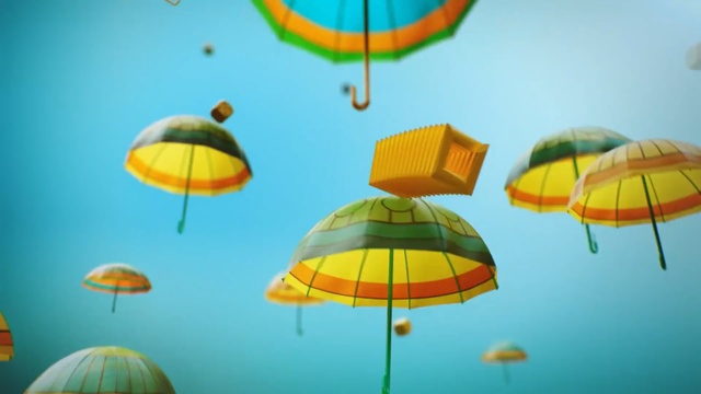 Video Reference: Parachute, Yellow, Sky, Turquoise, Organism, Umbrella, Fashion accessory