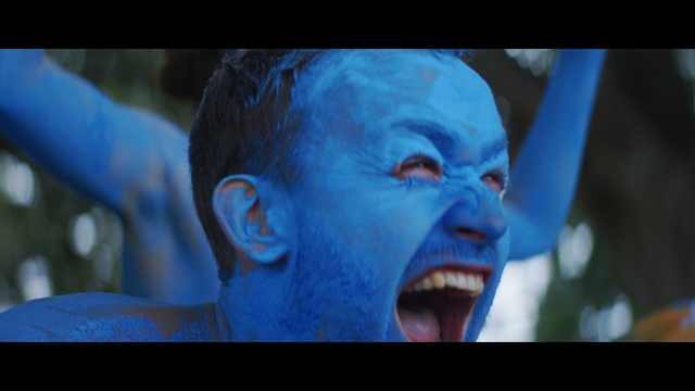 Video Reference: Face, Facial expression, Blue, Head, Human, Organ, Eye, Forehead, Electric blue, Mouth