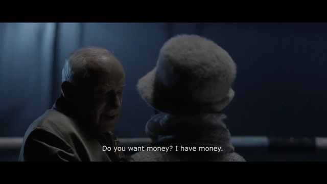 Video Reference: Movie, Human, Interaction, Screenshot, Scene, Fictional character, Photography, Photo caption, Conversation, Darkness