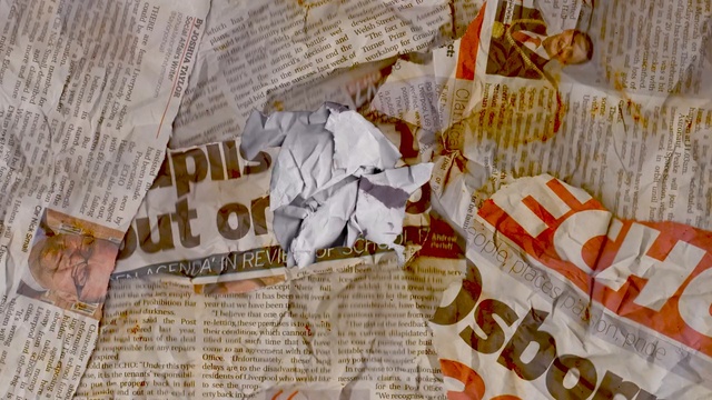 Video Reference: Text, Font, Newsprint, Paper, World, Art