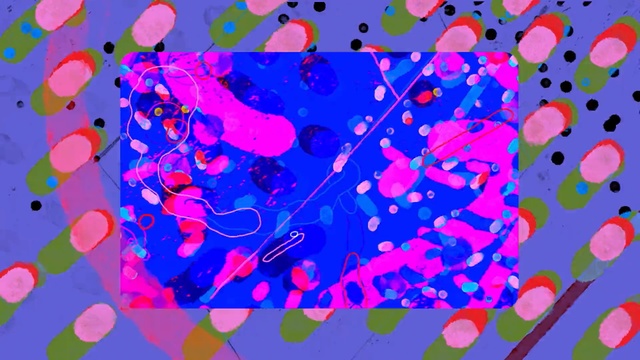 Video Reference: pink, art, purple, pattern, psychedelic art, design, graphic design, computer wallpaper, organism, illustration, Person