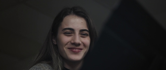 Video Reference: Face, Hair, Eyebrow, Facial expression, Smile, Nose, Head, Forehead, Chin, Cheek