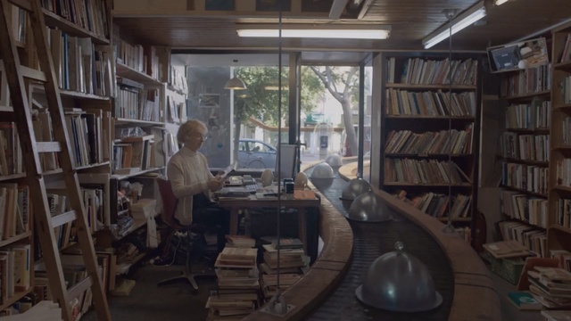 Video Reference: library, public library, interior design, Person