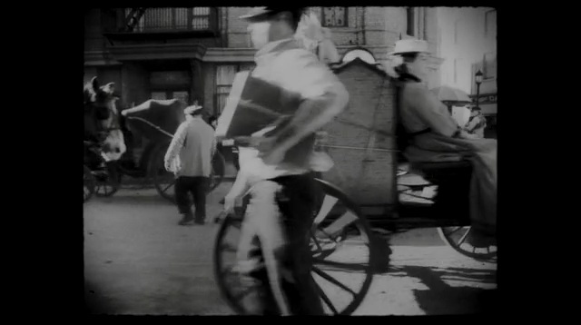 Video Reference: white, photograph, black, black and white, man, monochrome photography, mammal, vertebrate, mode of transport, photography, Person