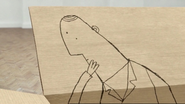 Video Reference: wood, table, design, line, angle, drawing, plywood, paper, pattern, Person