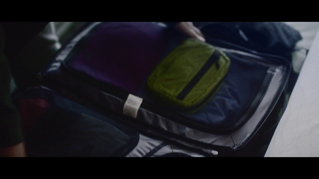 Video Reference: Product, Bag, Baggage, Purple, Automotive design, Luggage and bags, Leather, Photography, Car seat, Auto part
