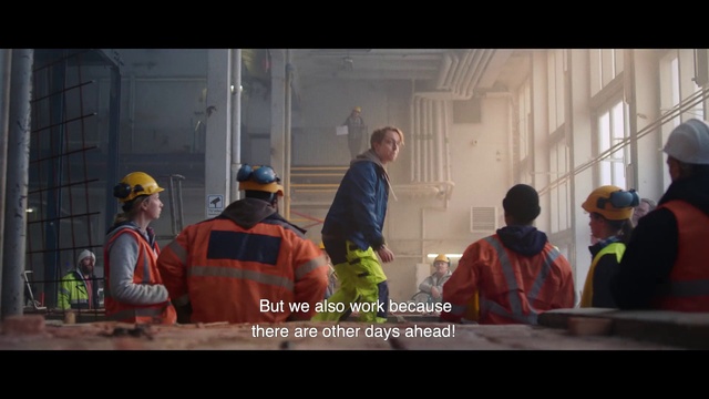 Video Reference: Blue-collar worker, Construction worker, Personal protective equipment, Adaptation, Firefighter, Conversation