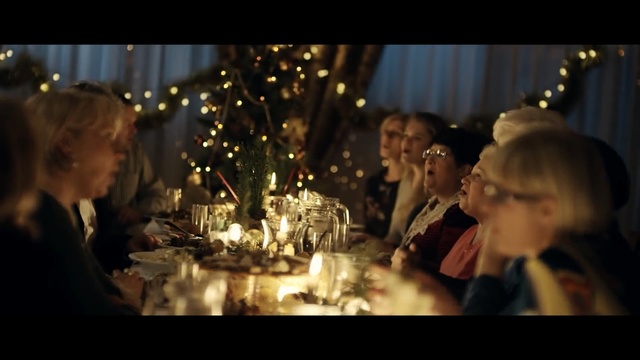 Video Reference: Event, Lighting, Tradition, Rehearsal dinner, Meal, Fun, Christmas, Ceremony, Christmas eve, Interior design, Person