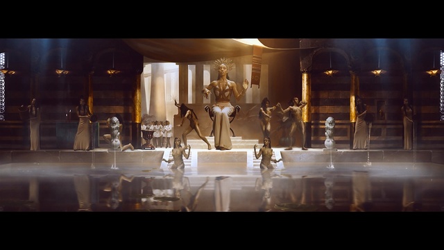 Video Reference: case, glass, chandelier, night