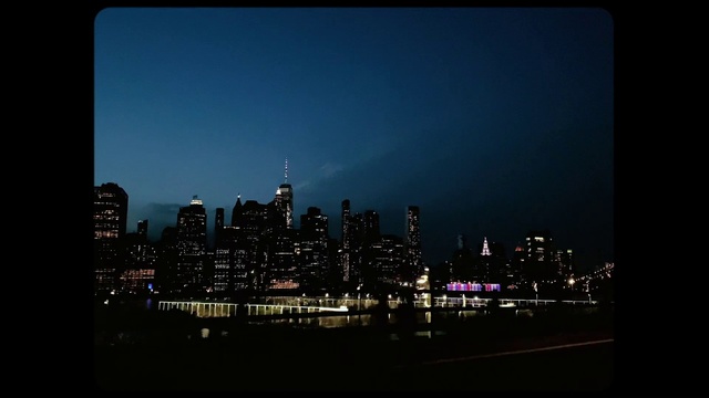 Video Reference: City, Metropolitan area, Cityscape, Sky, Night, Skyline, Blue, Urban area, Metropolis, Human settlement
