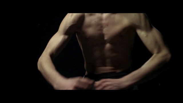 Video Reference: man, barechestedness, muscle, abdomen, standing, trunk, shoulder, chest, arm, bodybuilding