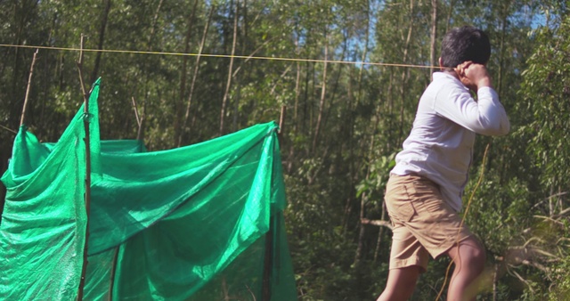 Video Reference: Green, Tent, Camping, Leaf, Jungle, Tree, Net, Leisure, Fun, Grass