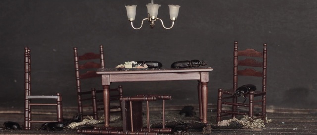 Video Reference: Lighting, Light fixture, Room, Table, Furniture, Still life photography, Lamp, Chandelier, Ceiling