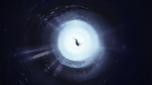 Video Reference: atmosphere, light, darkness, sky, computer wallpaper, circle, outer space, screenshot, space, macro photography, Person