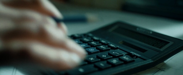Video Reference: Office equipment, Technology, Electronic device, Close-up, Typing, Calculator, Hand, Finger, Computer keyboard, Gadget