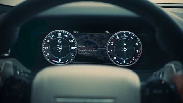 Video Reference: Speedometer, Car, Tachometer, Motor vehicle, Steering part, Vehicle, Gauge, Steering wheel, Automotive design, Personal luxury car