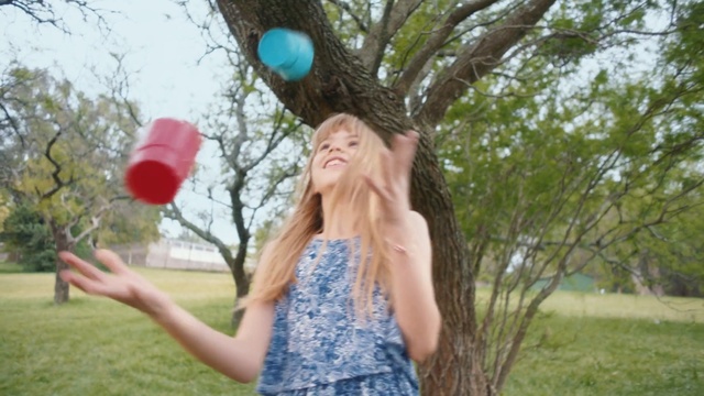 Video Reference: tree, beauty, grass, girl, fun, spring, summer, meadow, happiness, vacation, Person