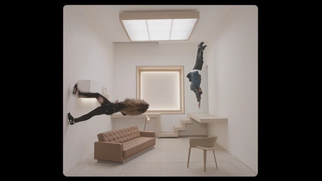 Video Reference: room, furniture, interior, table, house, lamp, home, sofa, living, decor, modern, floor, chair, luxury, window, Person