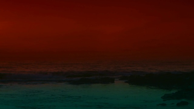 Video Reference: Sky, Horizon, Sea, Red, Ocean, Dusk, Calm, Evening, Afterglow, Sound