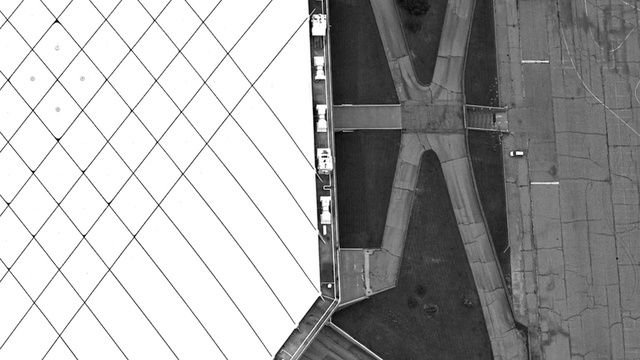 Video Reference: black, black and white, structure, architecture, monochrome photography, building, line, monochrome, pattern, angle