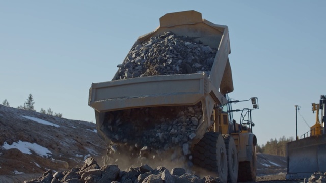 Video Reference: Rubble, Rock, Soil, Geological phenomenon, Demolition, Vehicle, Construction equipment