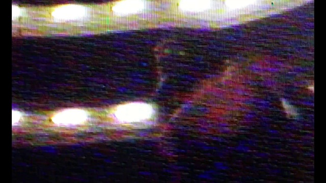 Video Reference: Purple, Light, Violet, Night, Space, Art, Monitor, Television, Screen, Blurry, Computer, Room, Star, Man, Bed, Airplane, Abstract