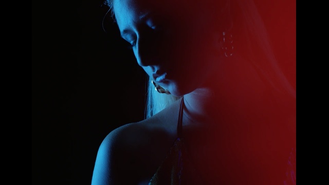 Video Reference: blue, darkness, light, joint, human body, hand, arm, computer wallpaper, performance, girl, Person