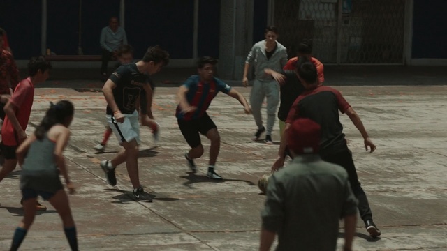 Video Reference: Street football, Team sport, Sports, Scene, Choreography, Ball game, Person