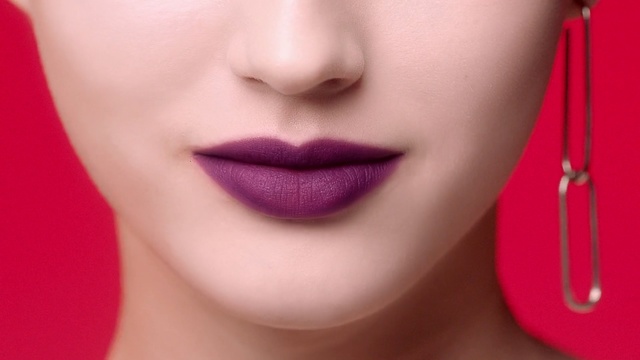 Video Reference: Lip, Face, Cheek, Lipstick, Pink, Skin, Chin, Red, Nose, Beauty
