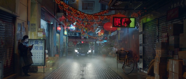 Video Reference: Street, Town, Night, Alley, Infrastructure, Road, Building, Darkness, Pedestrian, City