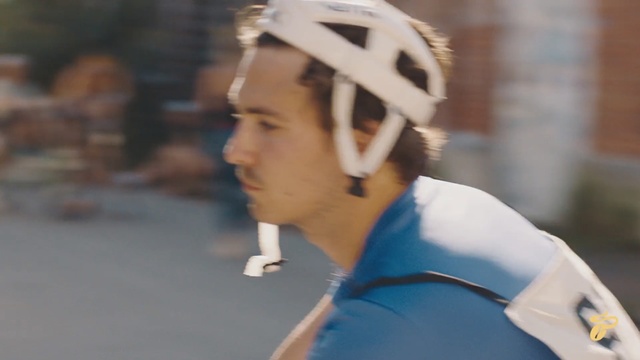 Video Reference: Helmet, Chin, Bicycle helmet, Bicycle clothing, Personal protective equipment, Forehead, Headgear, Bicycles--Equipment and supplies, Endurance sports, Recreation, Person