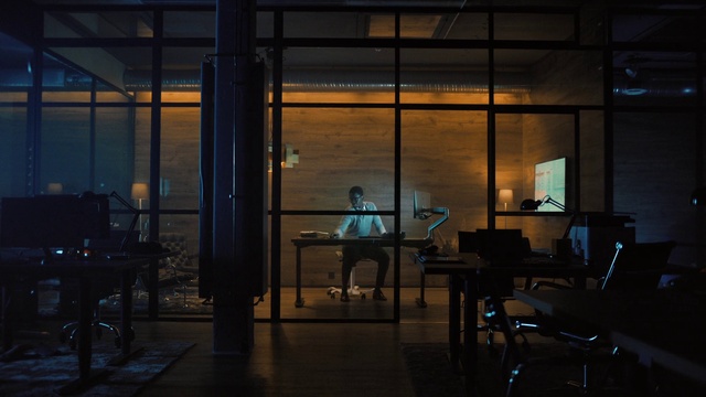 Video Reference: Room, Building, Sky, Architecture, Night, Restaurant, Interior design, Table, Evening