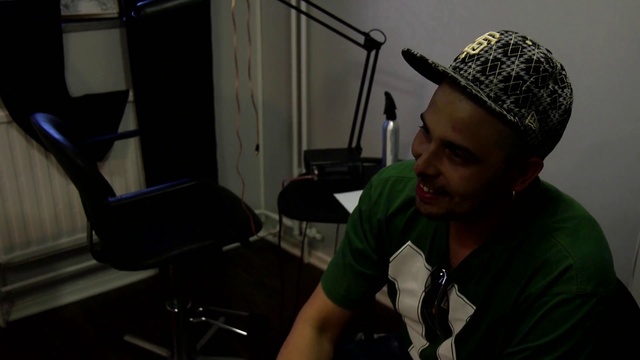 Video Reference: Music, Audio equipment, Arm, Fun, Headgear, Sitting, Microphone, Cool, Photography, Beanie, Person