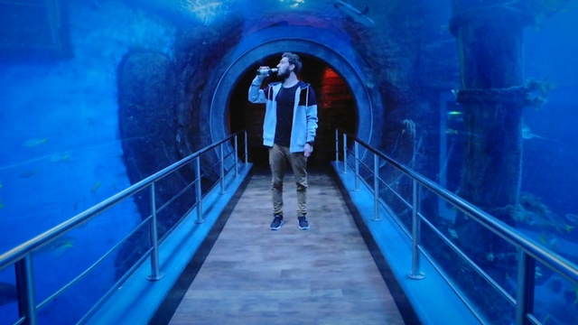 Video Reference: Blue, Electric blue, Infrastructure, Architecture, Tunnel, Fun, World, Leisure, Nonbuilding structure, Tourism