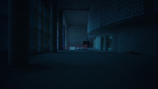 Video Reference: Azure, Tints and shades, Building, Sky, Space, Symmetry, Darkness, City, Electric blue, Midnight