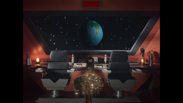 Video Reference: Sky, Space, Room, Design, Architecture, Screenshot, Animation, Night, Interior design, Table