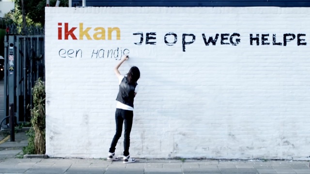 Video Reference: advertising, recreation, race, pedestrian, road, brand, banner, physical exercise, Person