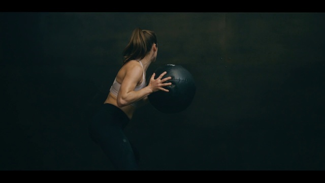 Video Reference: Ball, Swiss ball, Arm, Physical fitness, Exercise equipment, Muscle, Human body, Photography, Performance, Chest