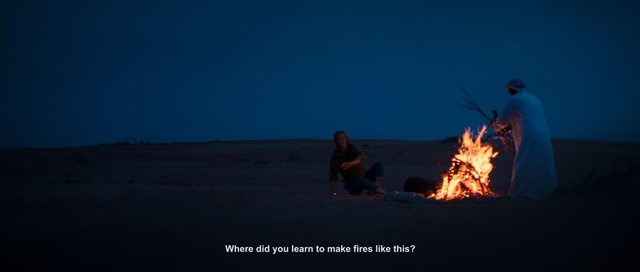 Video Reference: Heat, Campfire, Fire, Bonfire, Sky, Natural environment, Flame, Landscape, Geological phenomenon, Night