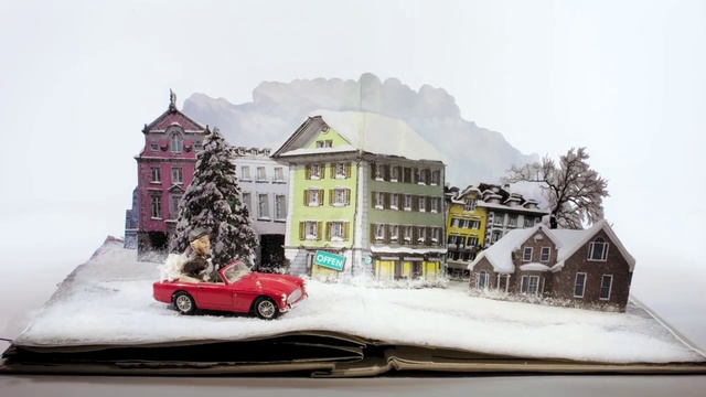 Video Reference: Snow, Vehicle, Winter, Car, House, Luxury vehicle, Home, Scale model, Mid-size car, Winter storm, Outdoor, Building, Red, Small, Street, Sitting, Boat, Old, Driving, Truck, Bus, Parked, White, Double, Decker, Covered, Water, City, Riding, Track, Land vehicle