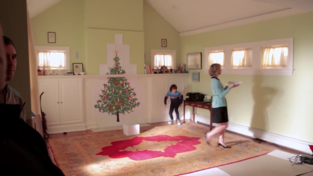 Video Reference: Room, Floor, Property, Flooring, Interior design, Hardwood, Ceiling, Living room, Wood, Tree, Person