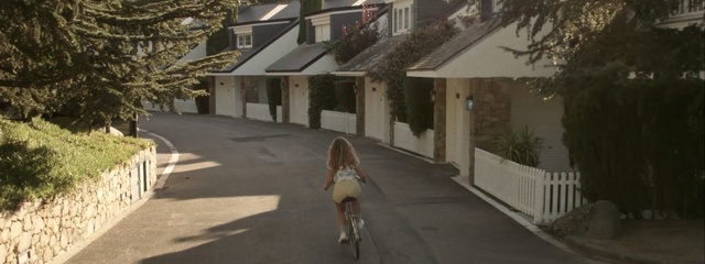 Video Reference: lane, property, path, town, residential area, cycling, road, street, tree, neighbourhood