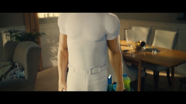 Video Reference: blue, white, dress, snapshot, arm, human, screenshot, girl, muscle, hand, Person