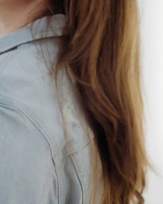 Video Reference: Hair, Hairstyle, Brown hair, Shoulder, Blond, Long hair, Hair coloring, Neck, Layered hair, Lip