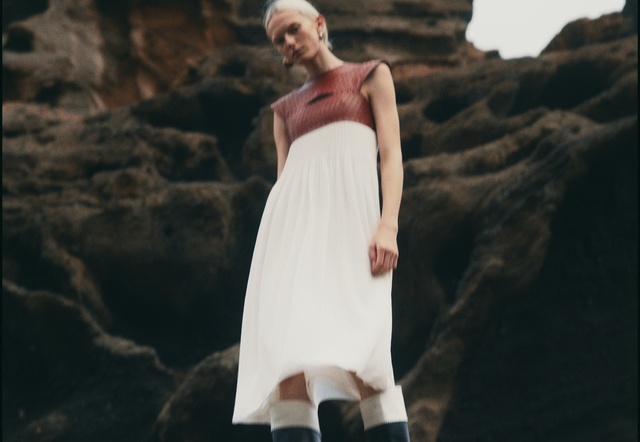 Video Reference: Hair, Flash photography, Dress, Neck, People in nature, Gesture, Happy, Gown, Bridal clothing, Bridal party dress