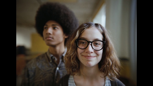 Video Reference: glasses, vision care, eyewear, beauty, girl, photography, smile, fun, portrait, long hair, Person